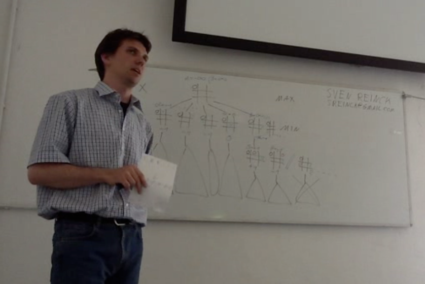 Bild von mir vor einer Tafel